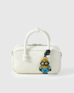 Handmade Leather Minion Charm (Grumpy Classic Overalls Version) - Image 4