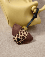 Handmade Leather Dalmatian Head Charm (Spotted Big-Ear Version) - Image 2