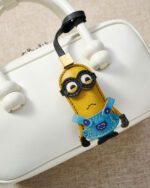 Handmade Leather Minion Charm (Sad Expression Version) - Image 2