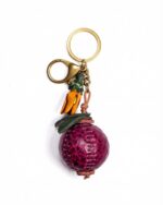 Handmade Leather Mangosteen & Orange Blossom Charm (Blessing of Abundance)