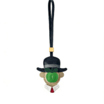 Handmade Leather Apple Gentleman Charm (Top Hat Version)