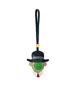 Handmade Leather Apple Gentleman Charm (Top Hat Version)