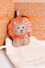 Handmade Leather Lion Charm (Cute King of the Jungle) - Image 4