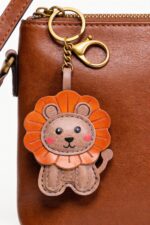 Handmade Leather Lion Charm (Cute King of the Jungle) - Image 2