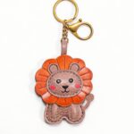 Handmade Leather Lion Charm (Cute King of the Jungle)