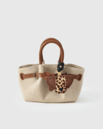 Handmade Leather Dalmatian Head Charm (Spotted Big-Ear Version) - Image 3