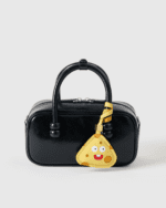 Handmade Leather Cheese Charm (Cute Smiling Yellow Cheese Version) - Image 4