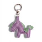 Handmade Leather Pony Charm (Lilac Heart Tail Pony)