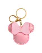 Handmade Leather Minnie Mouse Head Charm with Bow Detail