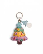 Handmade Leather Christmas Tree Charm with Snowman & Star Detail