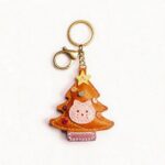 Handmade Leather Christmas Tree Charm (Cat-Face Tree Charm)