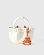 Handmade Leather Garfield Charm (Orange & Black Classic Version) - Image 3