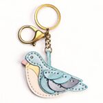 Handmade Leather Forest Bird Charm (Woodland Songbird)