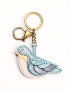 Handmade Leather Forest Bird Charm (Woodland Songbird)