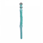 Handmade Braided Leather Bracelet (Mint Boho Cuff)