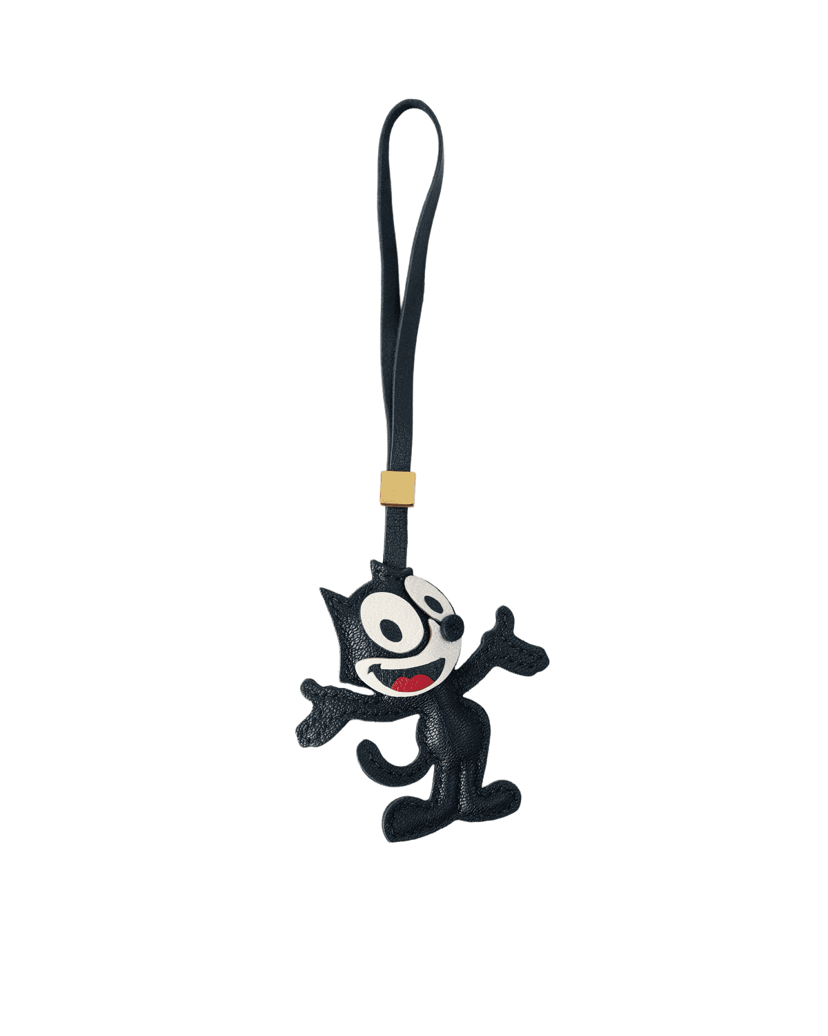 主图 Handmade Leather Felix the Cat Charm (Classic Retro Cartoon Version) - Image 1