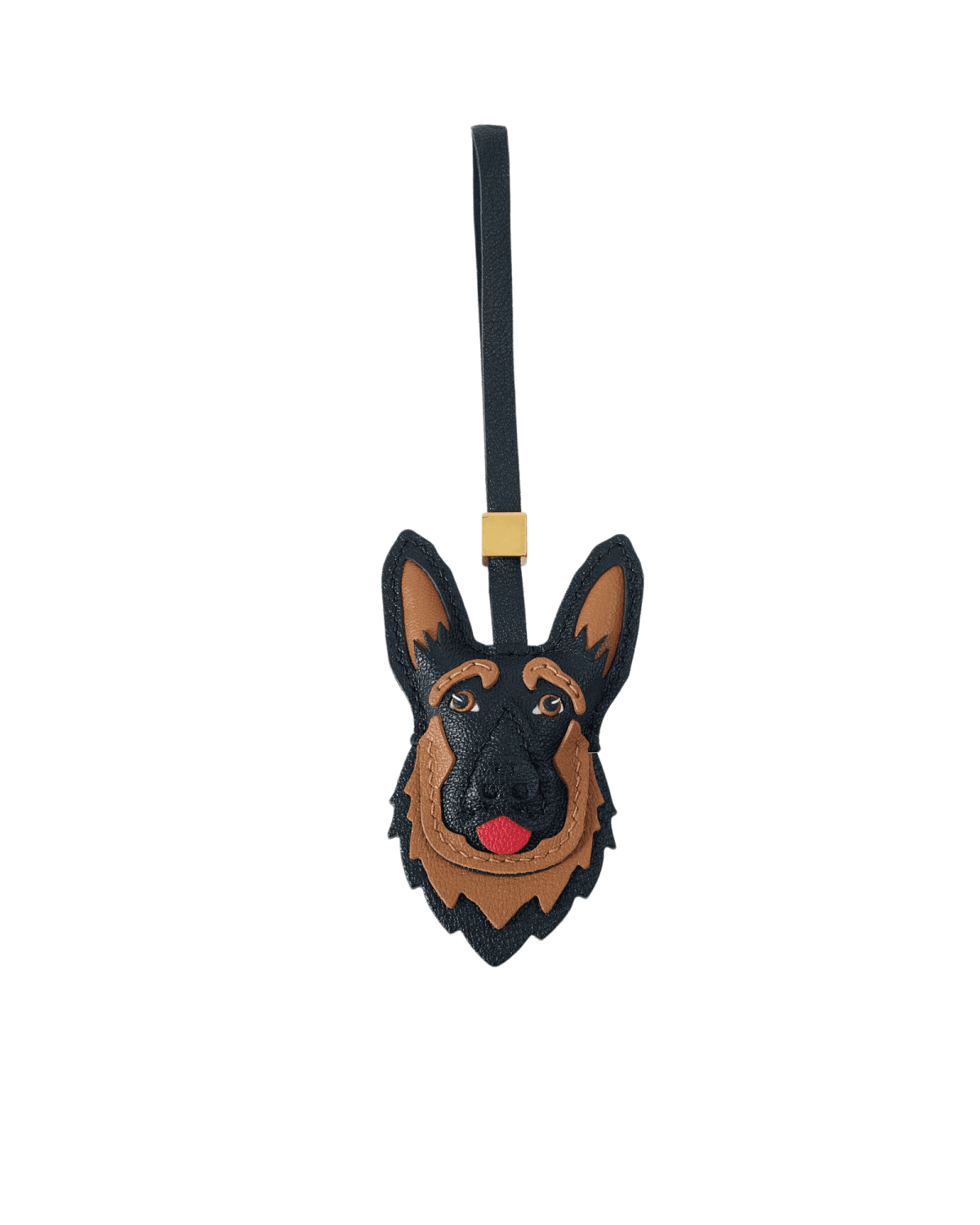 主图 Handmade Leather German Shepherd Charm (Classic Black & Tan Loyal Guardian Version) - Image 1