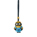 Handmade Leather Minion Charm (Grumpy Classic Overalls Version)