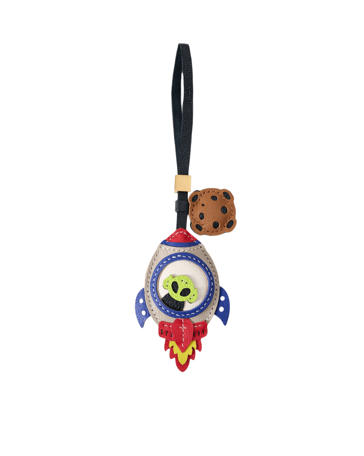 主图 Handmade Leather Alien Rocket Charm (Space Adventure Version) - Image 1