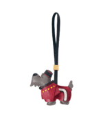 Handmade Leather Scottish Terrier Charm (Red Coat Version)