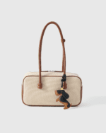 Handmade Leather Dachshund Charm (Classic Two-Tone Jumping Version) - Image 3