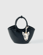 Handmade Leather Bull Terrier Charm (Iconic Grey Patch Version) - Image 3