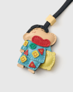 Handmade Leather Crayon Shin-chan Charm (Pajama Pillow Version) - Image 3