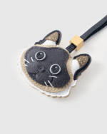 Handmade Leather Siamese Cat Charm (Classic Seal Point Version) - Image 4