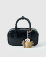 Handmade Leather XX Eyes Owl Charm (Trendy Minimalist Version) - Image 3