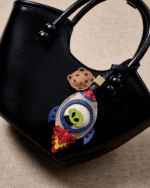 Handmade Leather Alien Rocket Charm (Space Adventure Version) - Image 2