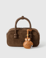 Handmade Leather Cookie Rabbit Charm (Sweet Bite Bunny Version) - Image 3