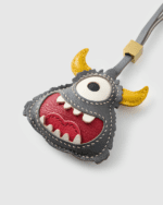 Handmade Leather Adorable One-Eyed Monster Luggage Charm (Playful Guardian Version) - Image 4