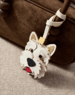 Handmade Leather West Highland White Terrier Luggage Charm (Healing Companion Version) - Image 2