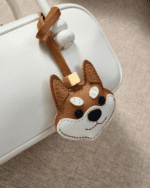 Handmade Leather Red Shiba Inu Luggage Charm (Lucky Shiba Fortune & Loyal Guardian Version) - Image 2