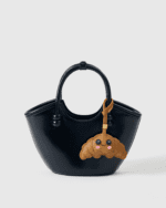 Handmade Leather Croissant Charm (Cute Kawaii Healing Version) - Image 4