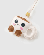 Handmade Leather Coffee Mug Charm (Cup of Good Luck Version) - Image 4