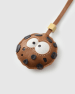 Handmade Leather Chocolate Chip Cookie Charm (Sweet Bite of Joy Version) - Image 4