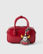 Handmade Leather Adorable One-Eyed Monster Luggage Charm (Playful Guardian Version) - Image 3