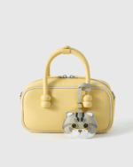 Handmade Leather Grey Tabby Cat Luggage Charm (Lucky Grey Tabby Smooth Journey Guardian Version) - Image 3