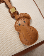 Handmade Leather Peanut Charm (Good Luck Blessing Version) - Image 2
