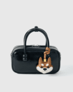 Handmade Leather Red Shiba Inu Luggage Charm (Lucky Shiba Fortune & Loyal Guardian Version) - Image 3