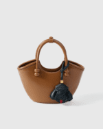 Handmade Leather Black Poodle Head Luggage Charm (Lucky Fortune & Black Shine Guardian Version) - Image 3