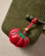 Handmade Leather Tomato Charm (Lucky Red Prosperity Version) - Image 2