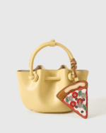 Handmade Leather Pizza Slice Charm (All-Smooth Sailing Version) - Image 4