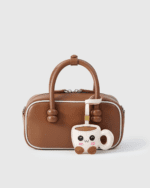 Handmade Leather Coffee Mug Charm (Cup of Good Luck Version) - Image 3