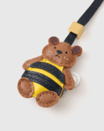 Handmade Leather Adorable Bee Teddy Bear Luggage Charm (Sweet Journey Version) - Image 4