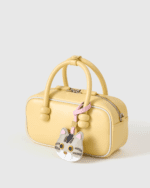 Handmade Leather Tabby Cat Luggage Charm (Lucky Feline Companion Version) - Image 4