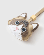 Handmade Leather Ragdoll Cat Luggage Charm (Gentle Fairy Companion Version) - Image 4