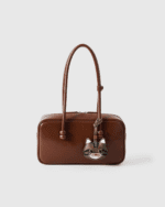 Handmade Leather Dark Brown Tabby Cat Luggage Charm (Blessed Brown Tabby Fortune & Smooth Journey Guardian Version) - Image 3