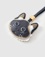 Handmade Leather Siamese Cat Luggage Charm (Auspicious Siamese Cat Safe Journey Guardian Version) - Image 4